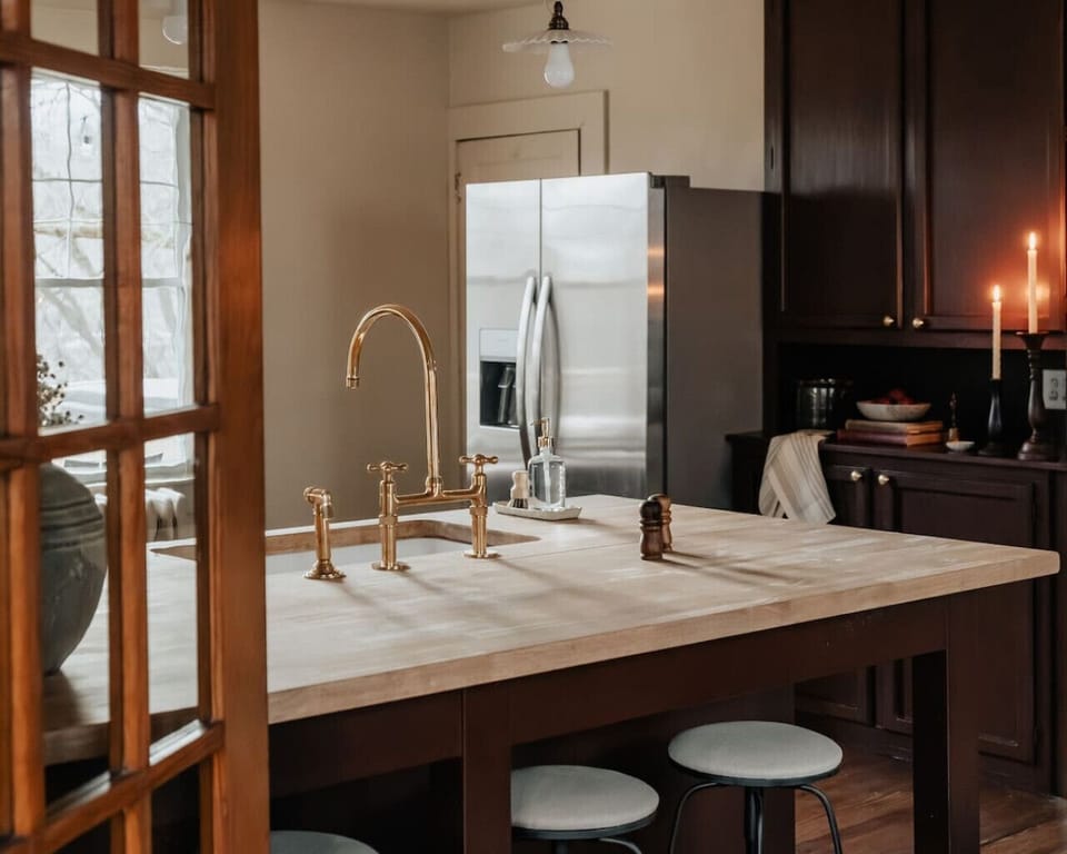 Gather around the spacious island—perfect for cooking, dining, and making memories.