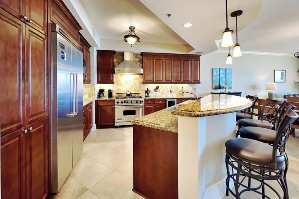 Kitchen - Bella Riva Resort Unit 205, Okaloosa Island Fort Walton Beach Florida Vacation Condo Rentals by Sunset Resort Rentals