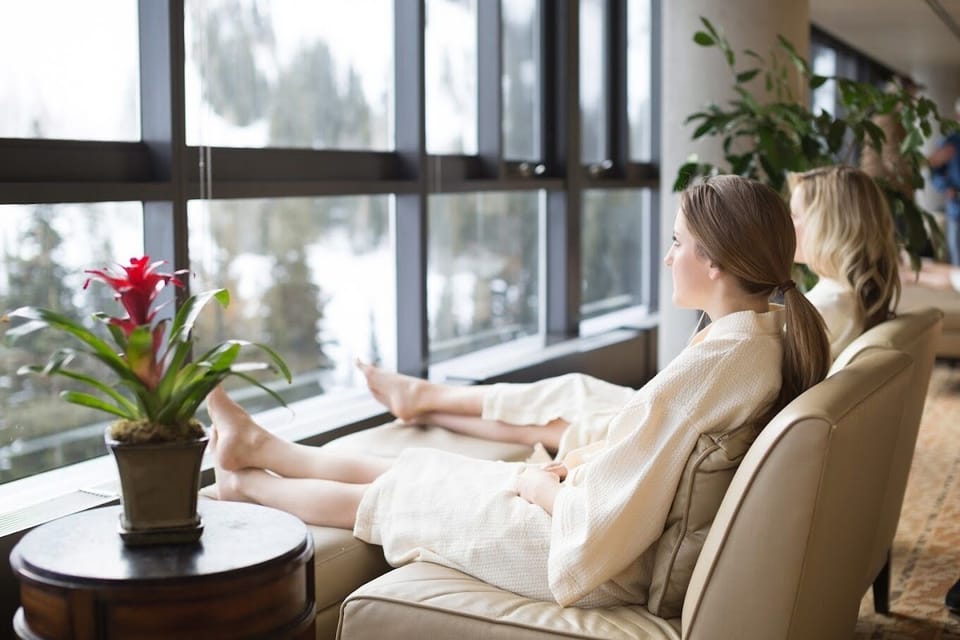 Secluded resting spots at SPA, with free access included vs. $75 / person / day