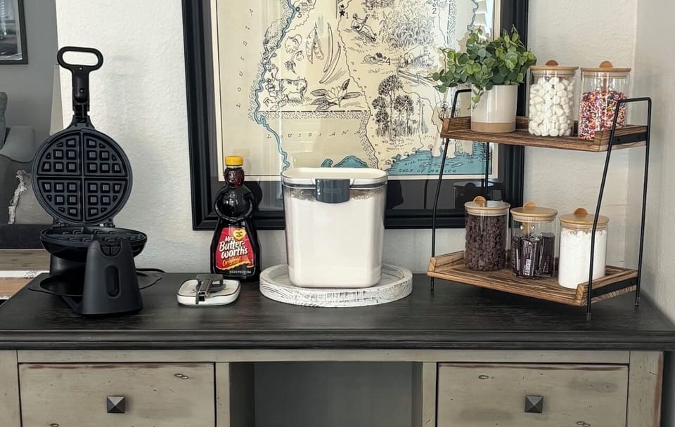 Fully Stocked Waffle Bar!