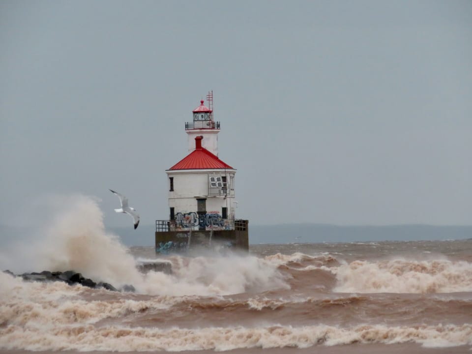 Light House at WI point, just 6 miles from the house!  