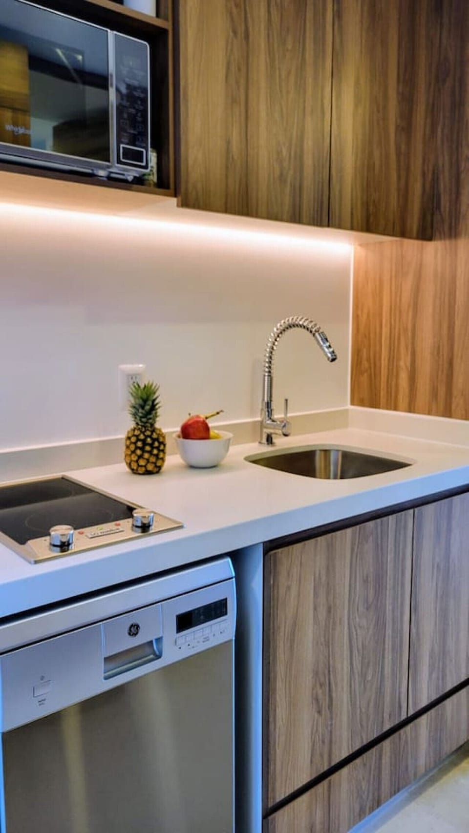 Kitchen with a dishwasher