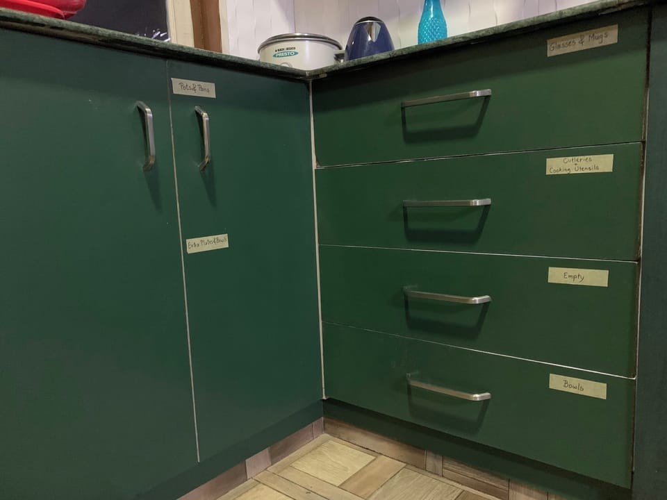 Kitchen labeled