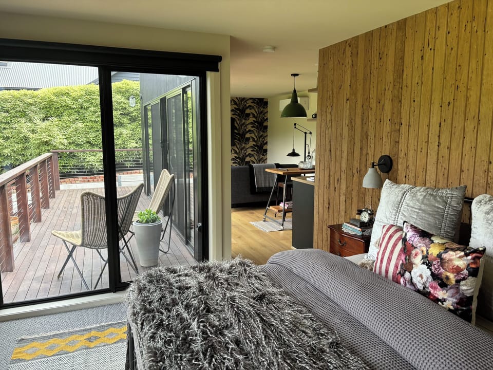 Full length windows along the face of Dalla Vite offer views