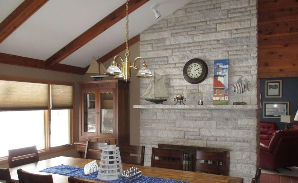 Elegant Dining Area Seats 10 Complete with Board Games & Ample Counter Space
