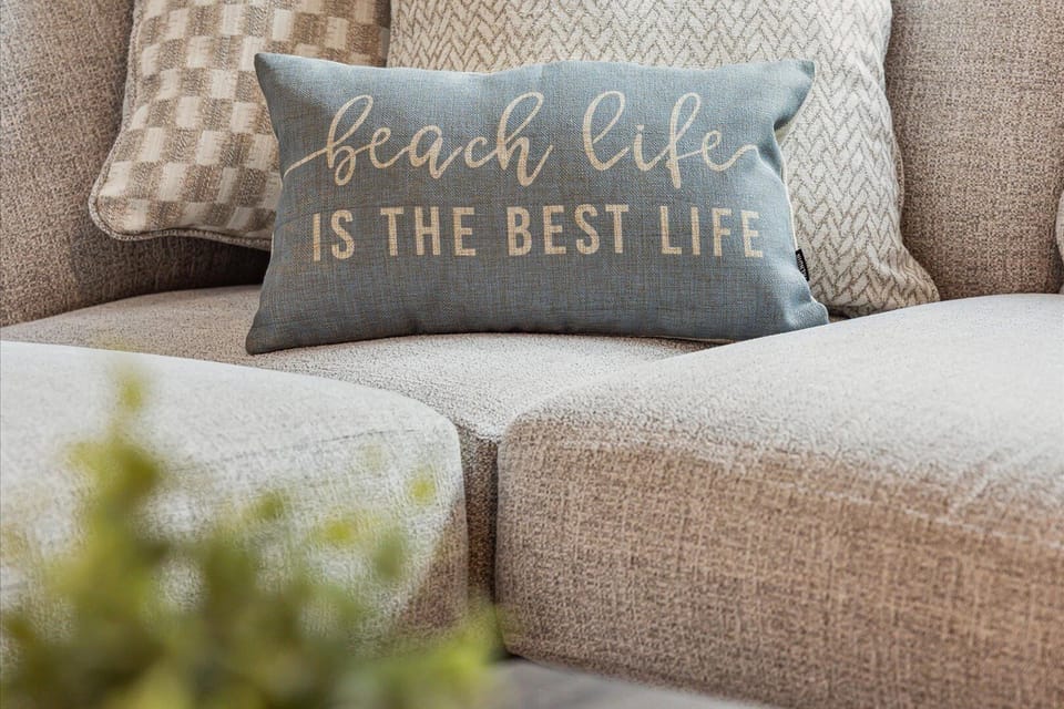 Coastal decor touches throughout