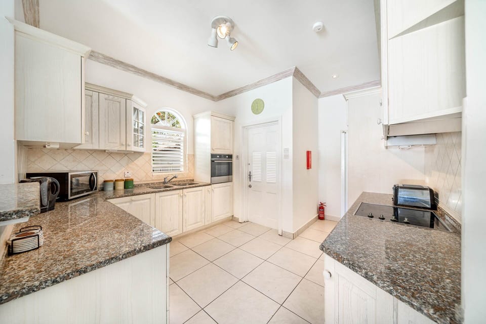 Fully outfitted kitchen