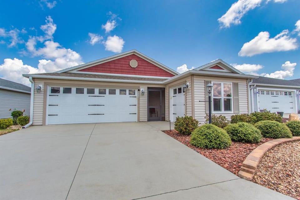 2 car garage + golf cart garage