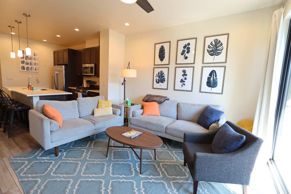 Comfortable seating in the living area