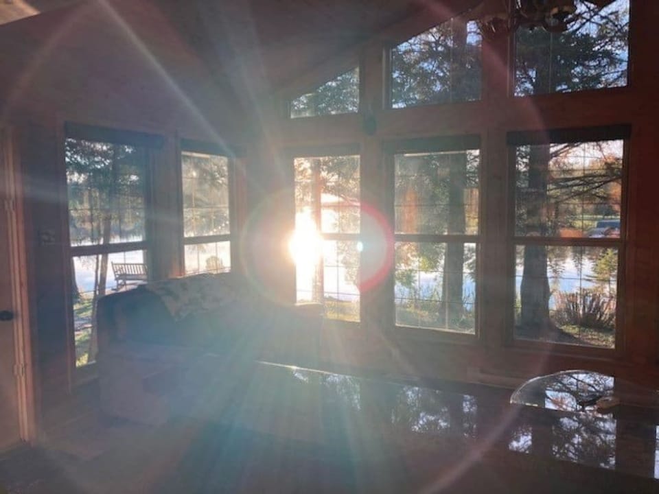 Our sunroom - with water views throughout