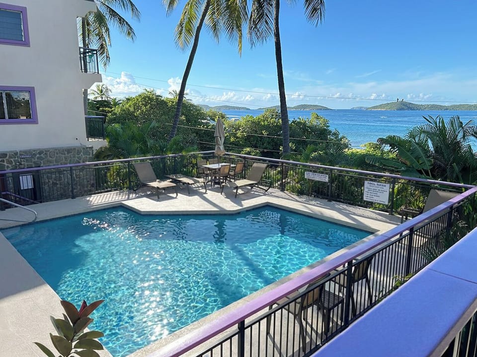 Doesn't the pool area look inviting?  You could be staying here!