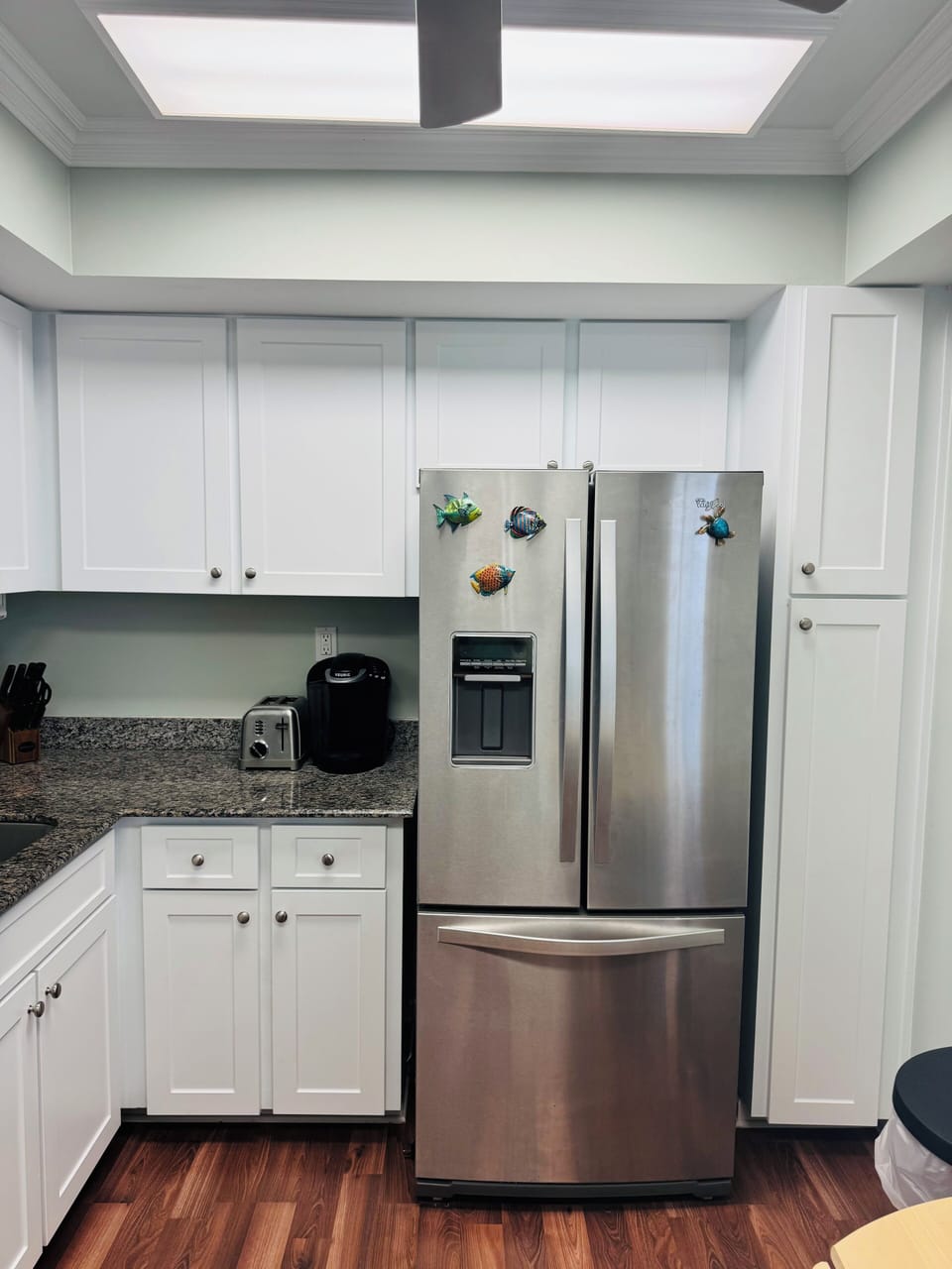 We provide a Keurig coffee maker and all basic small appliances.