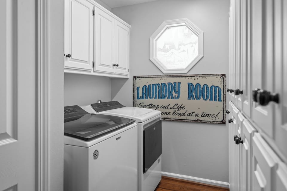 The Laundry Room is off of the Butler's Pantry if needed.