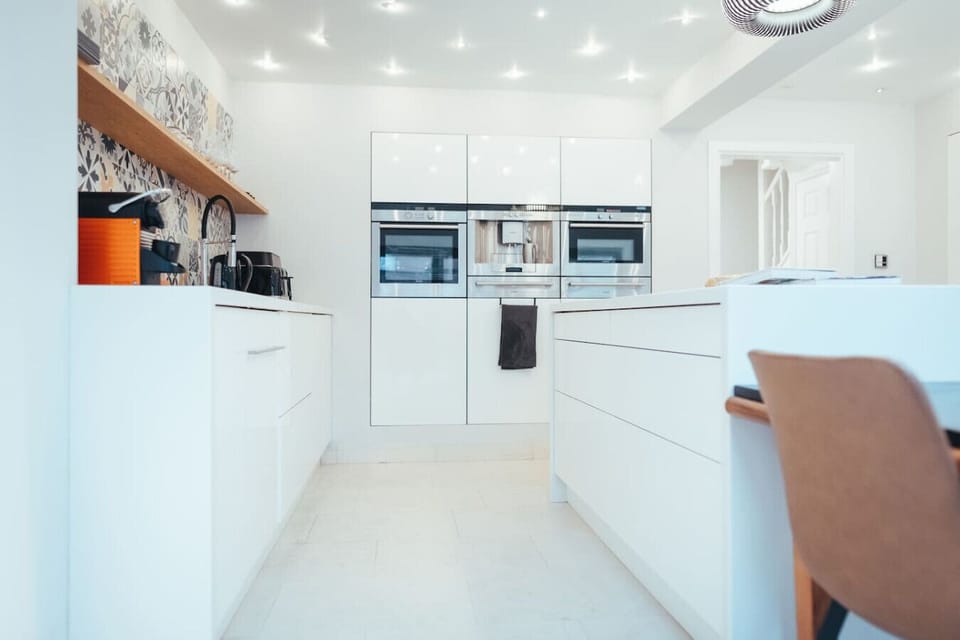 Open plan kitchen and living room