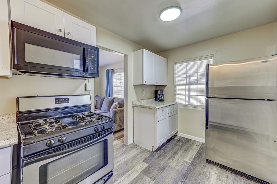 Fully equipped kitchen for all your cooking needs