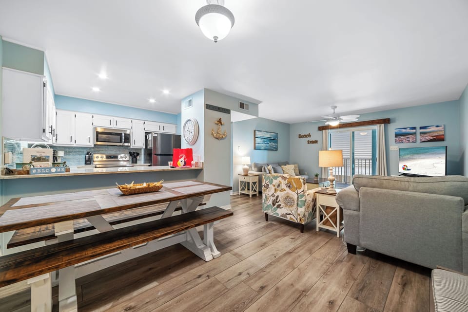 Dining and living area