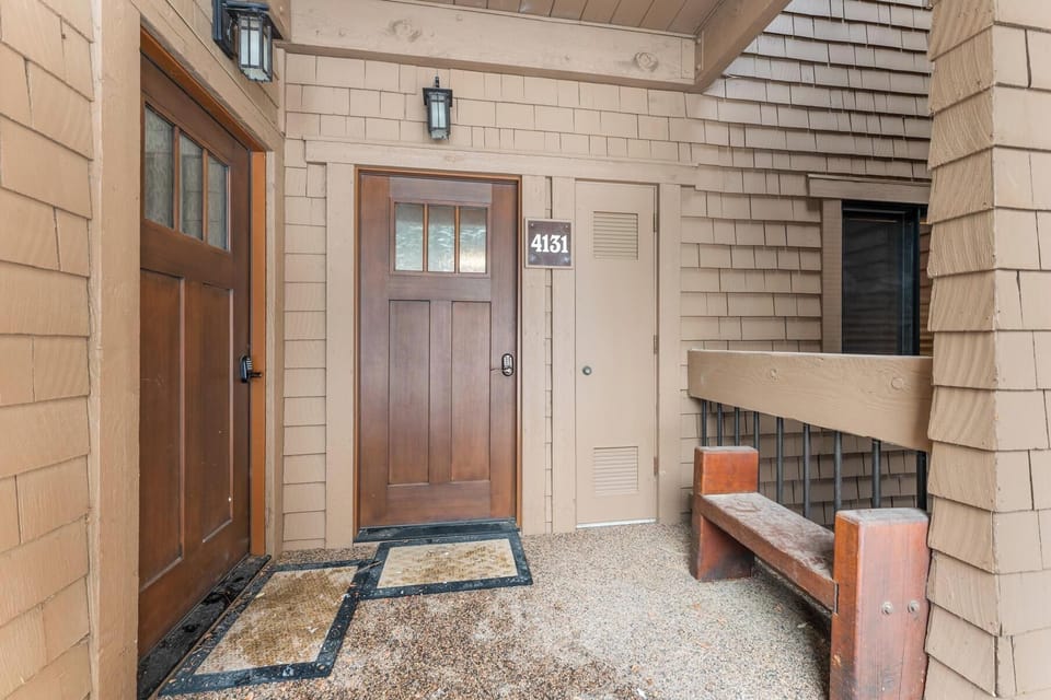 Front door with digital keypad code