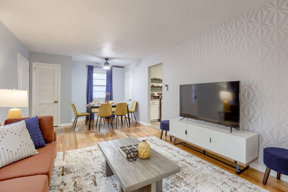 Dining area + Living room in one space