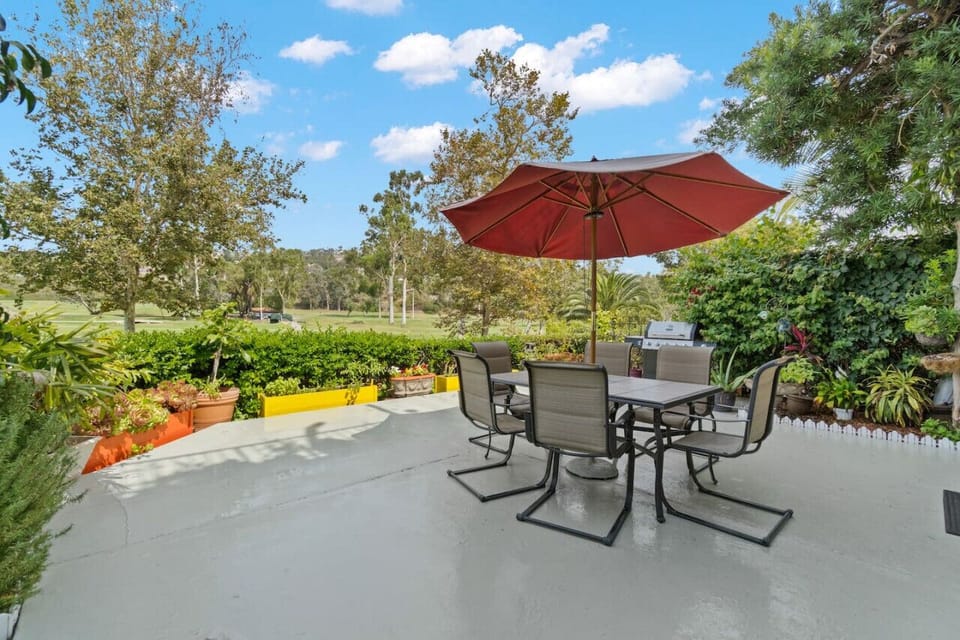 Patio with a scenic view