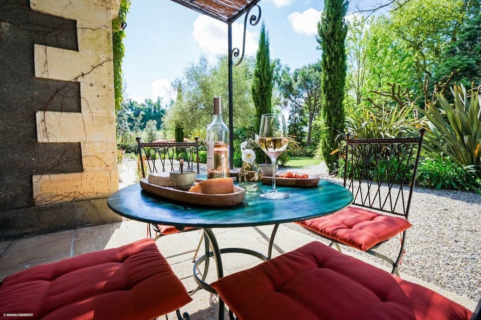 Aperitif on the front terrace