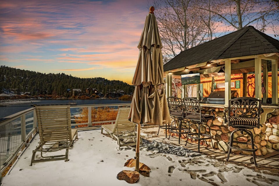Barbecue, or relax and watch the sunset this Winter.