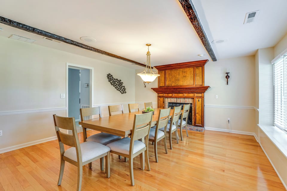 Dining Room | 1st Floor | Fireplace
