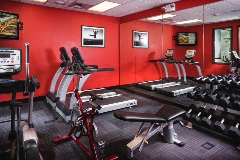 Recharge your routine with cardio and weights steps away.