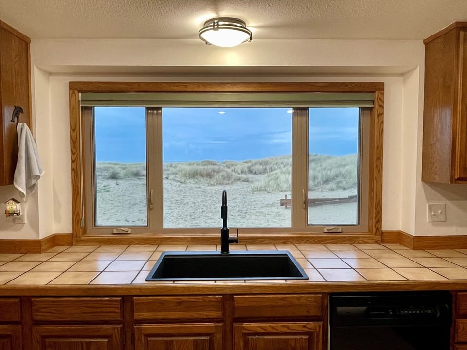 Views from kitchen.