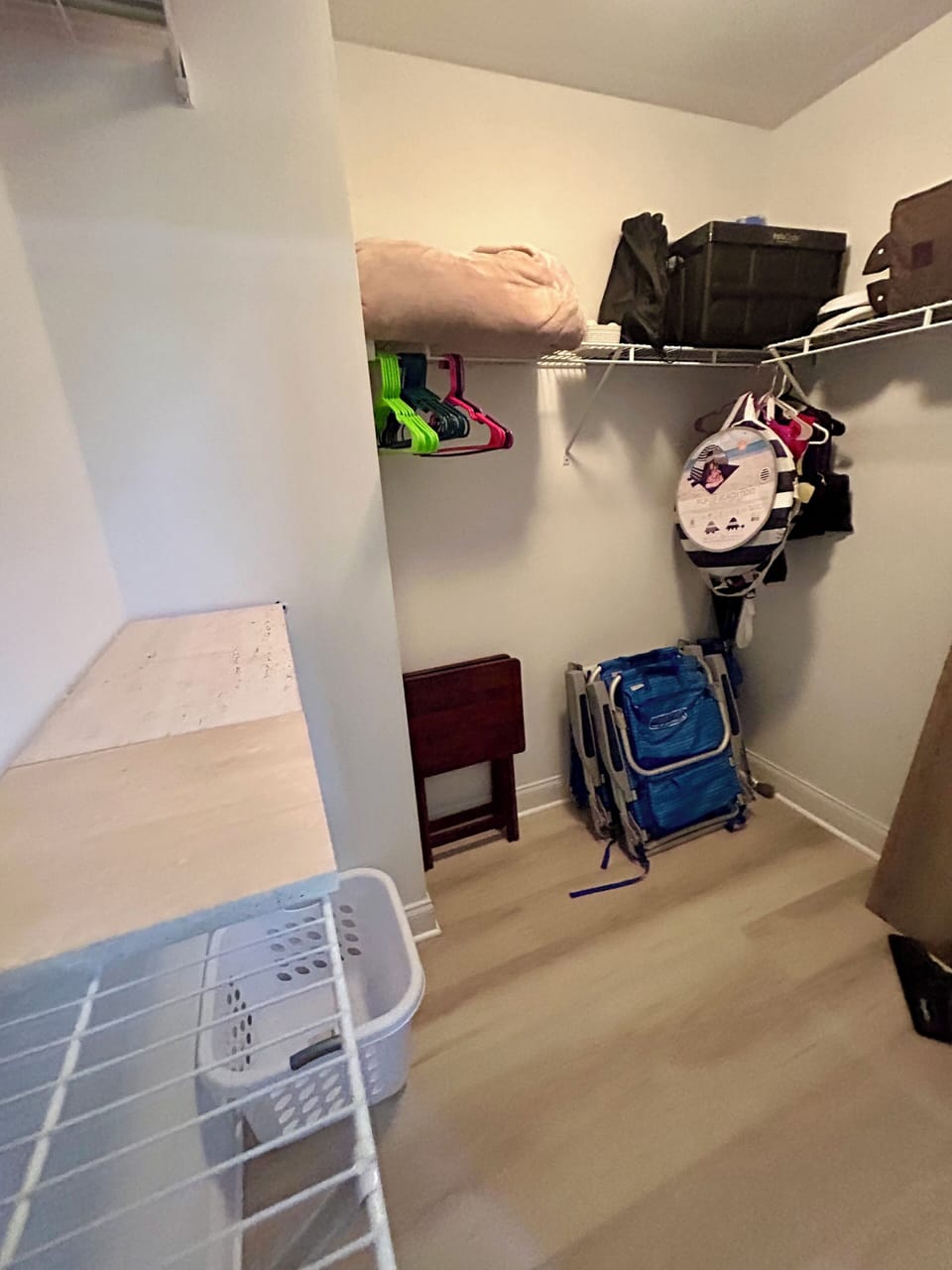 Bedroom #3, large walk in closet. 