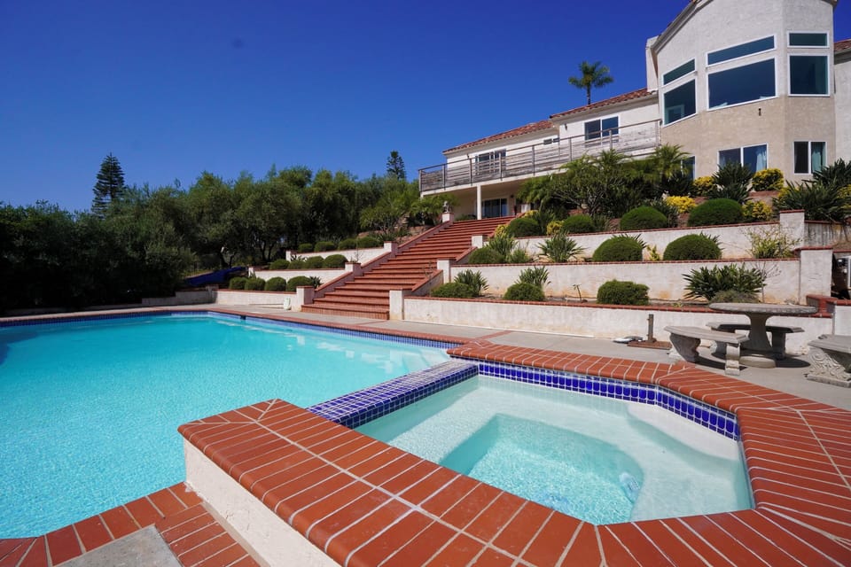Magnificent pool area and view decks