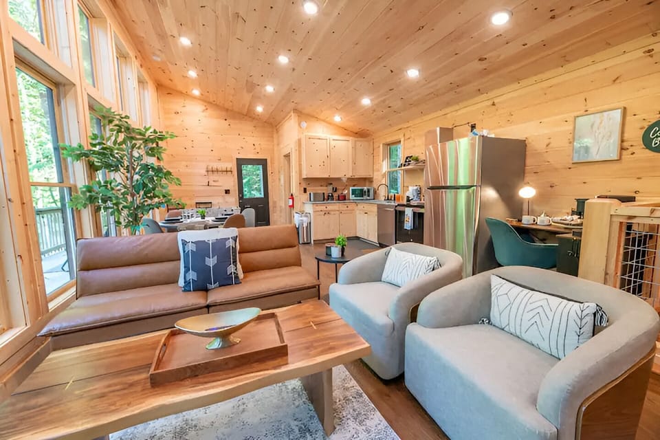Modern mountain ambiance.