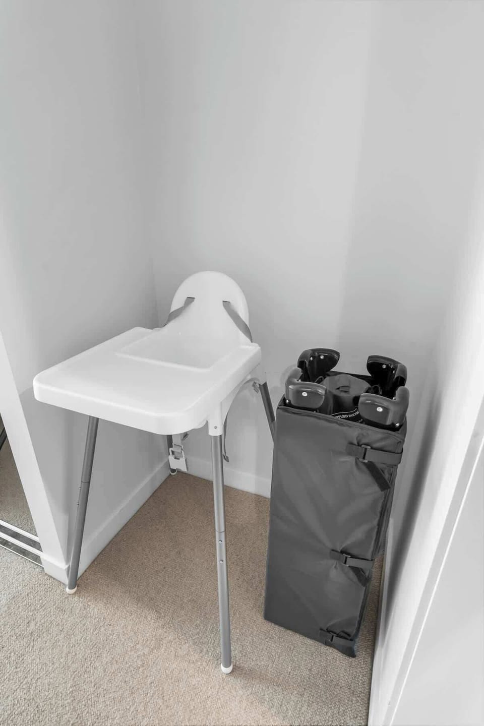We provide foldable cot and highchair free of charge! 