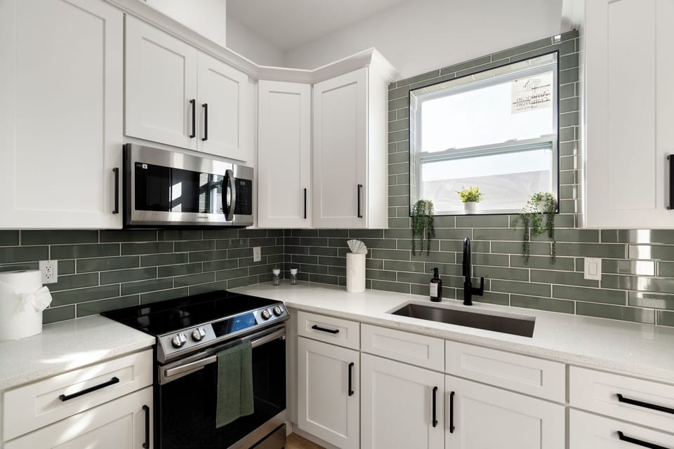 kitchen-
is  fully equipped with all you need to prepare your perfect meal