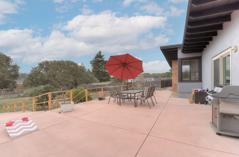 Outdoor Patio with Gas Grill