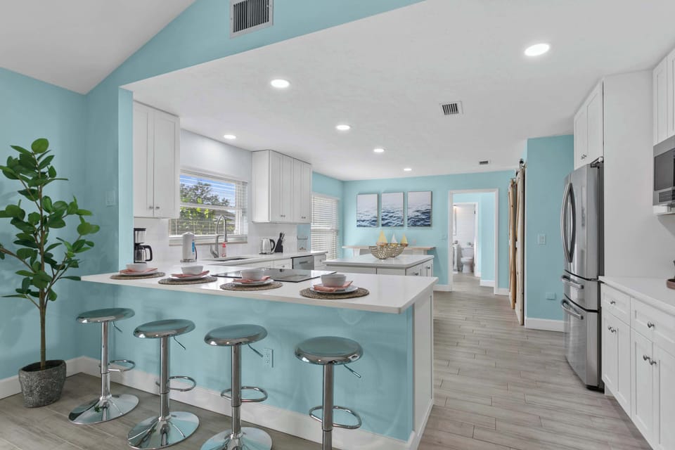 Newly Remolded Kitchen with Stainless Steel Appliances
