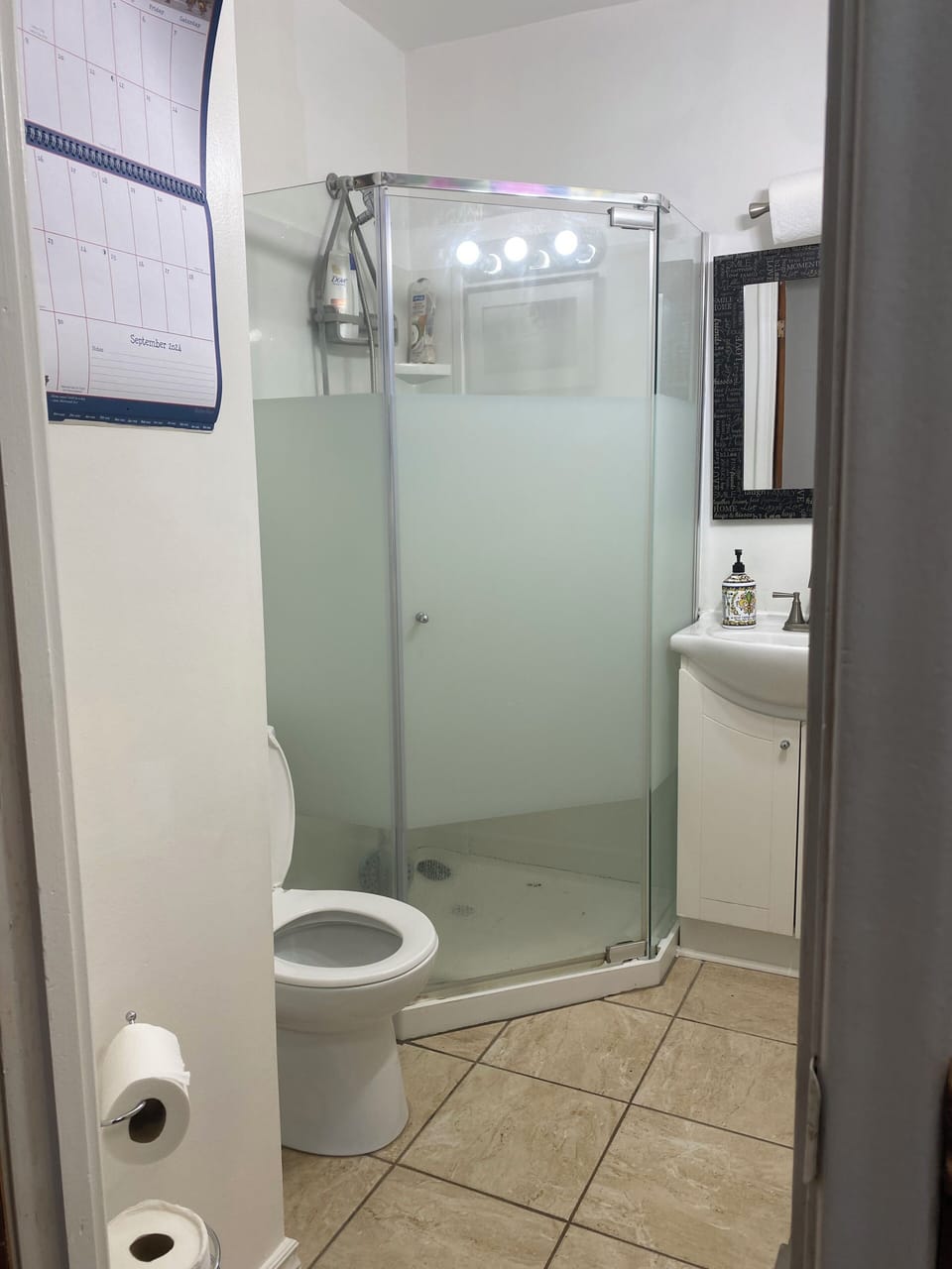 Bathroom and shower