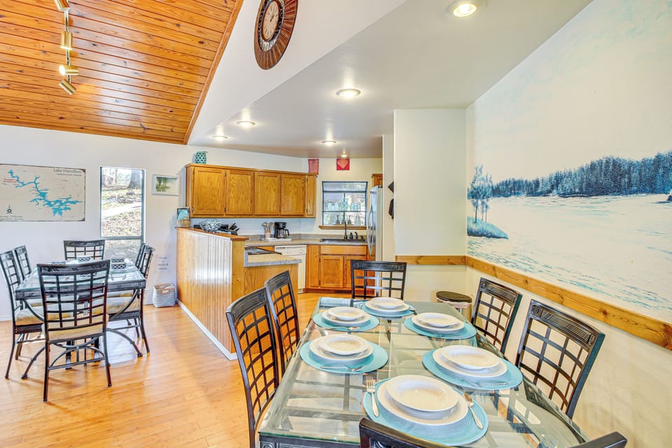 Dining Area | 2 Dining Tables | Dishware & Flatware | 1st Floor