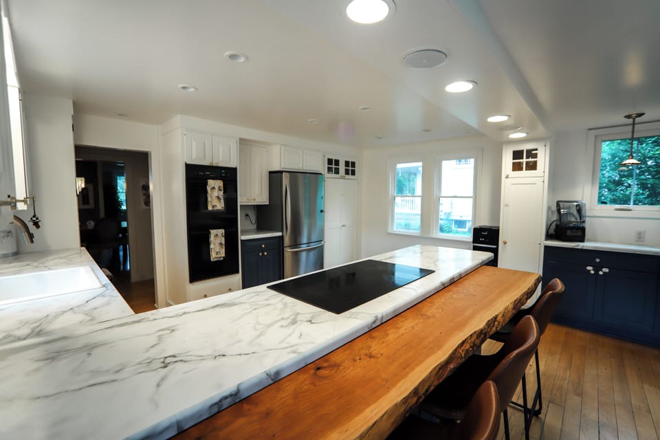 The modern kitchen has everything needed to make epic meals.