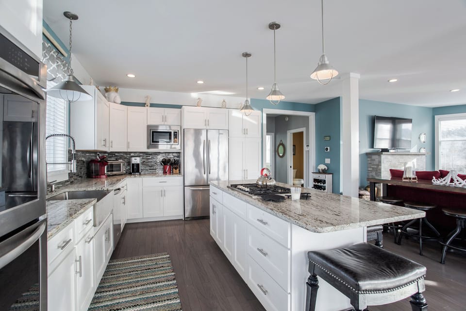 Open concept floor plan