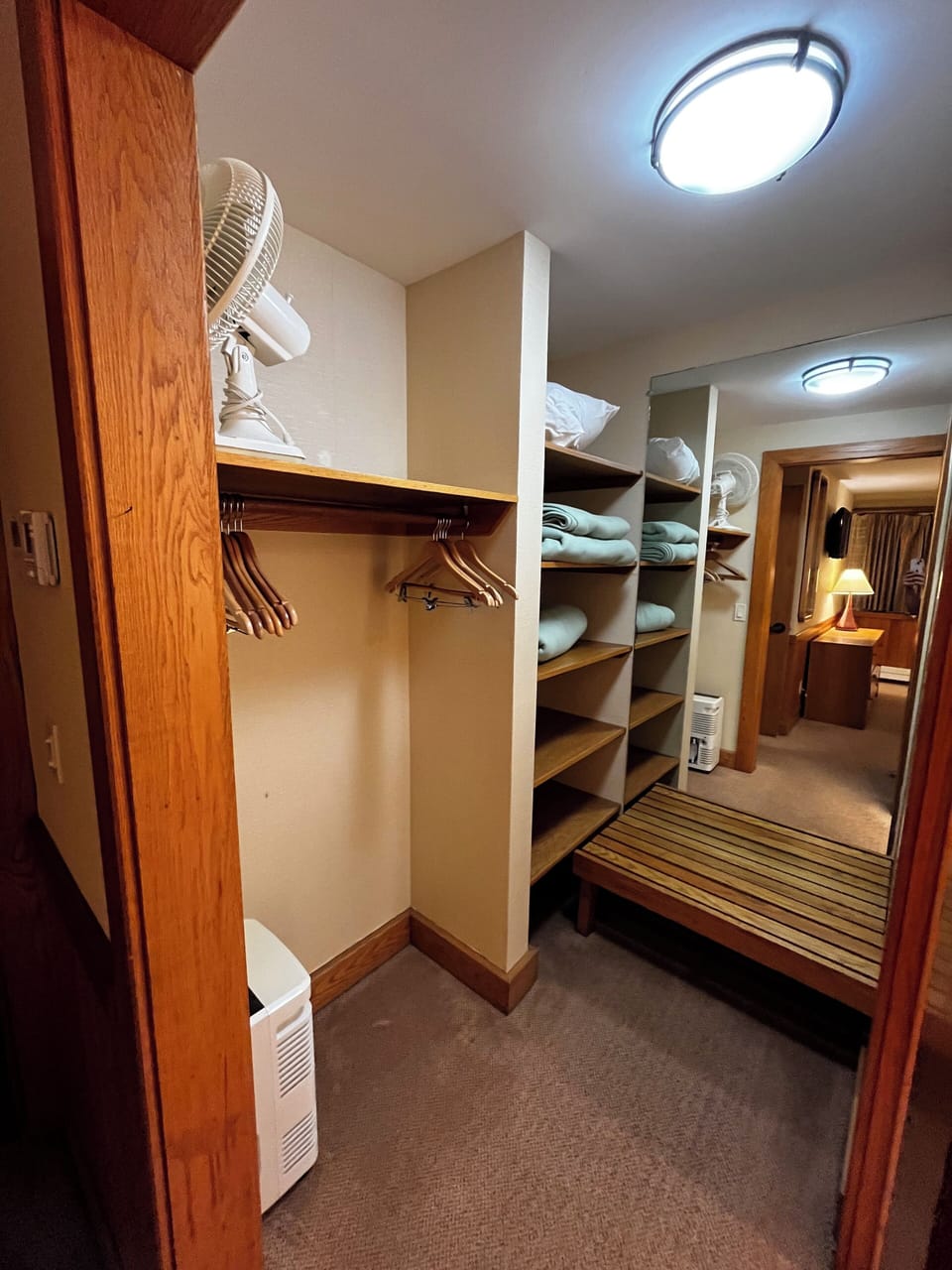 Walk in closet - primary bedroom