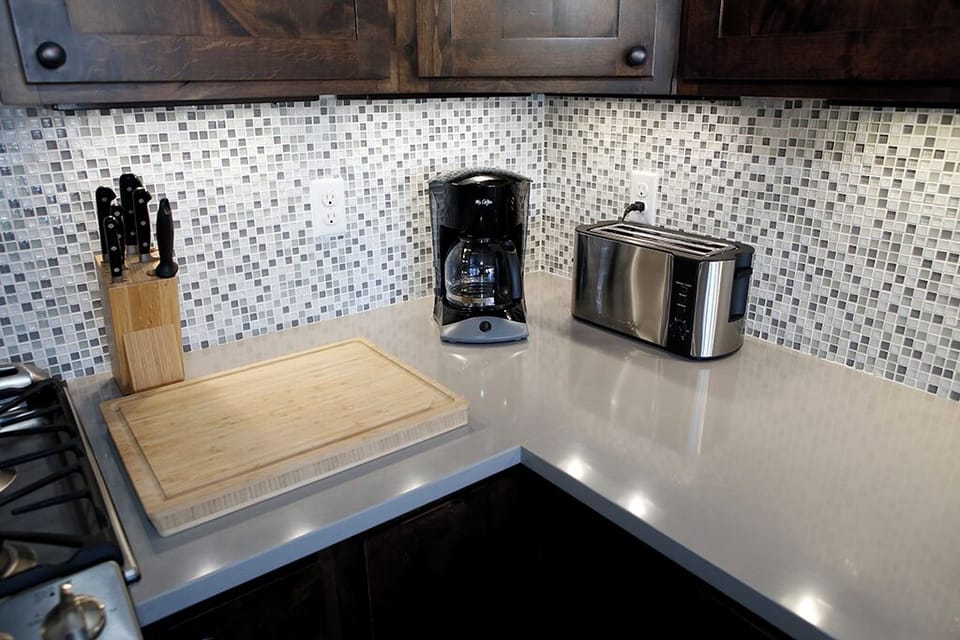 Well-appointed and modern kitchen for cooking and entertaining.