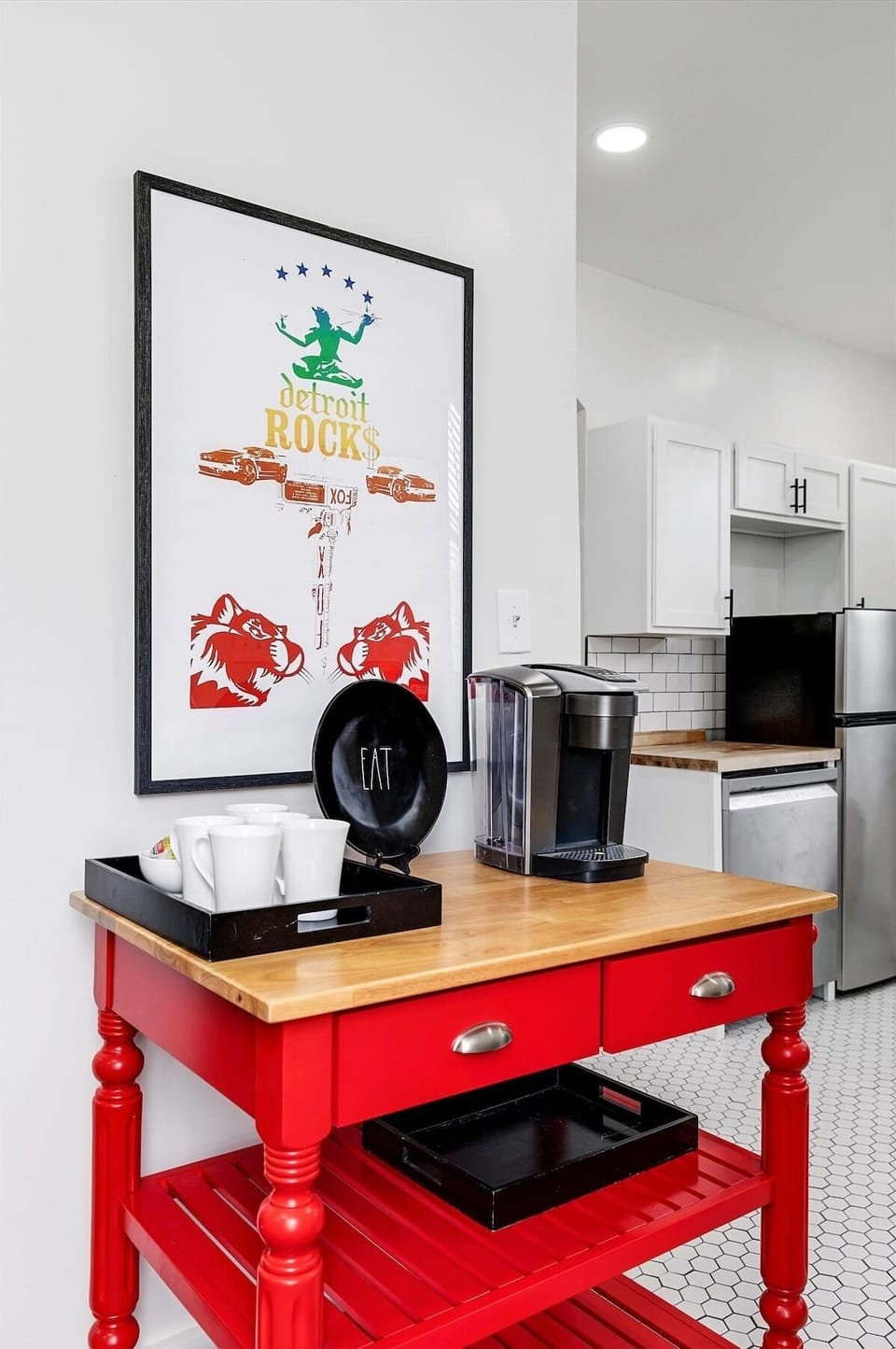 Coffee station for your morning brew.