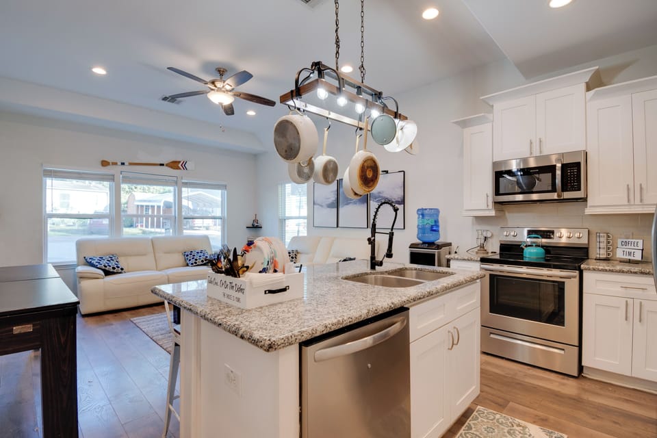 Kitchen | 2-Story House | In-Unit Laundry | Central Heating & A/C