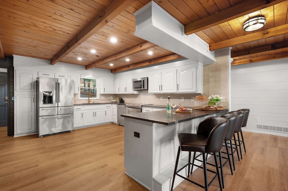 Our fully stocked kitchen