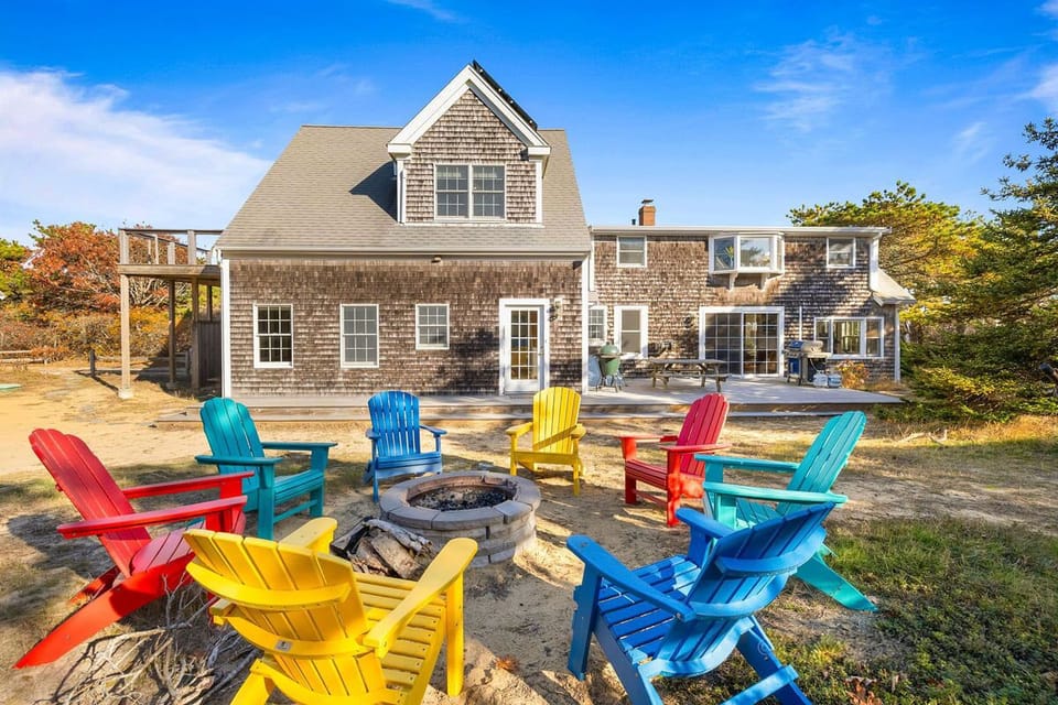 Enjoy sitting by the firepit in the evenings