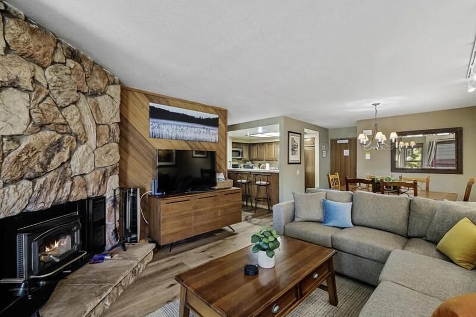 Relax by the TV and the fire, time to relax!