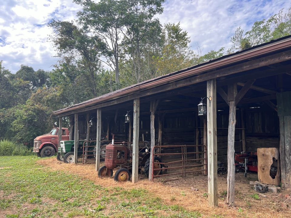 Photo opportunities with vintage farm equipment