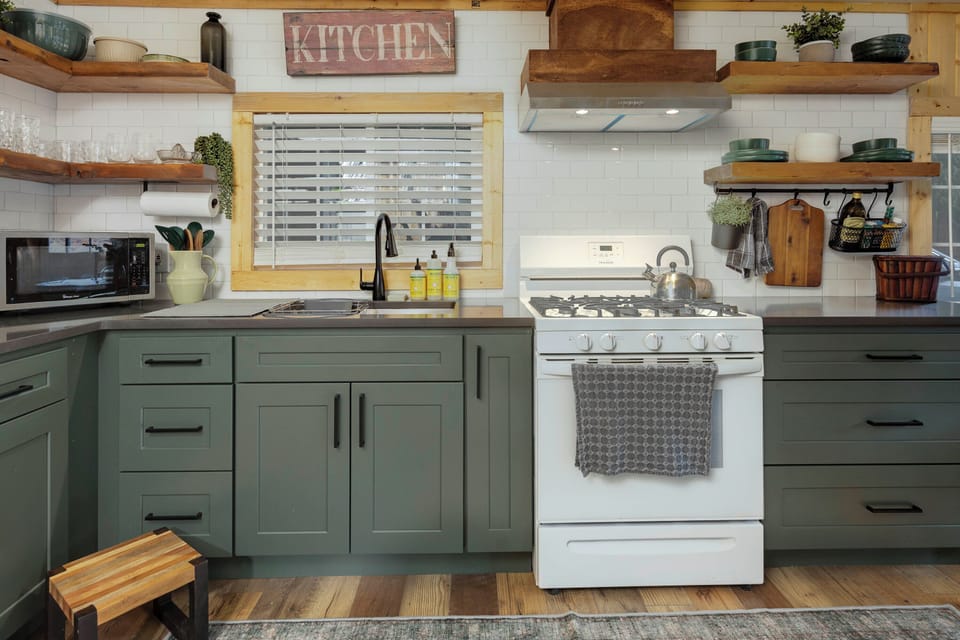 Fully stocked kitchen