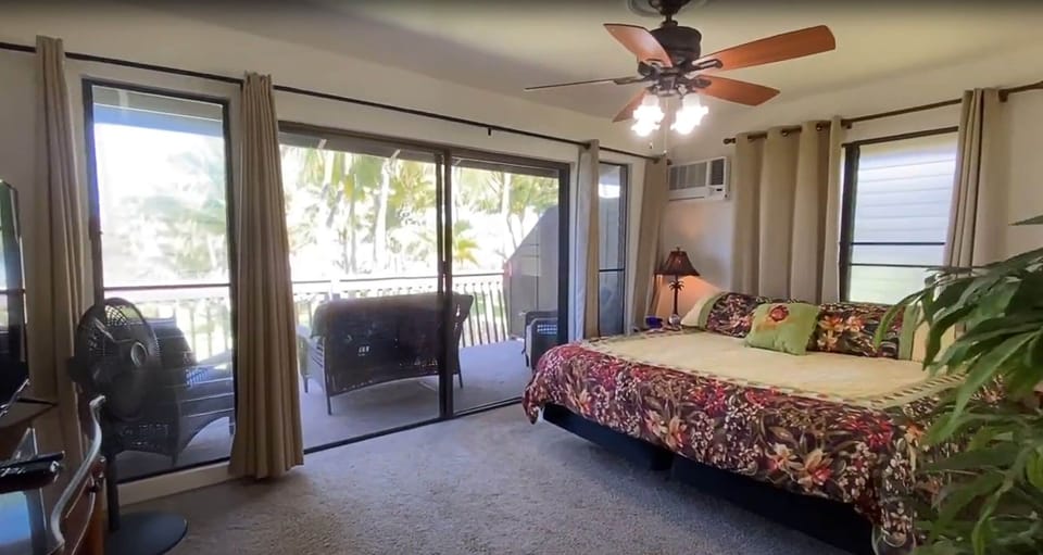 Master Bedroom with balcony facing ocean.