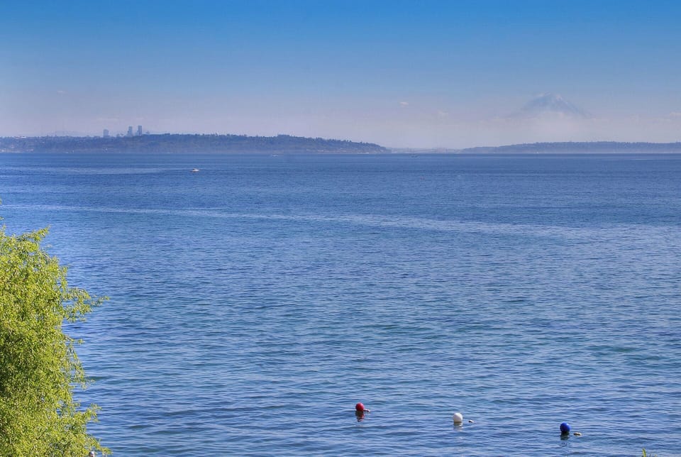 View of Mt. Ranier & Seattle